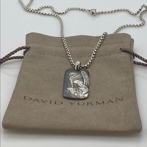 .Griffin Dragon dogtag with chain David Yur…